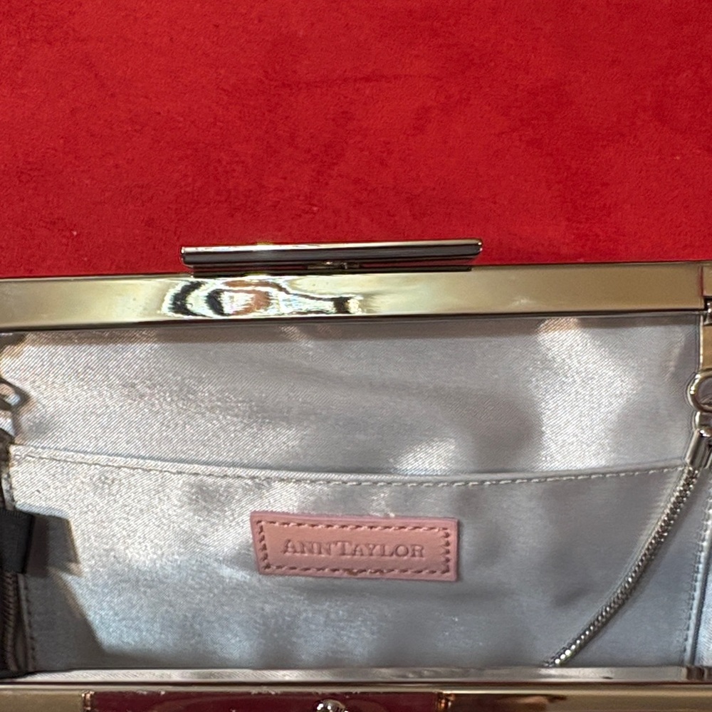 Ann Taylor Blush Pink Leather Clutch - Picture 5 of 11